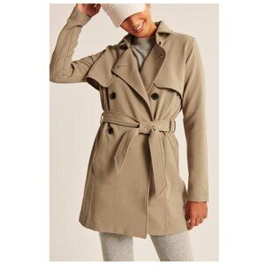 Abercrombie & Fitch Taupe Trench Coat